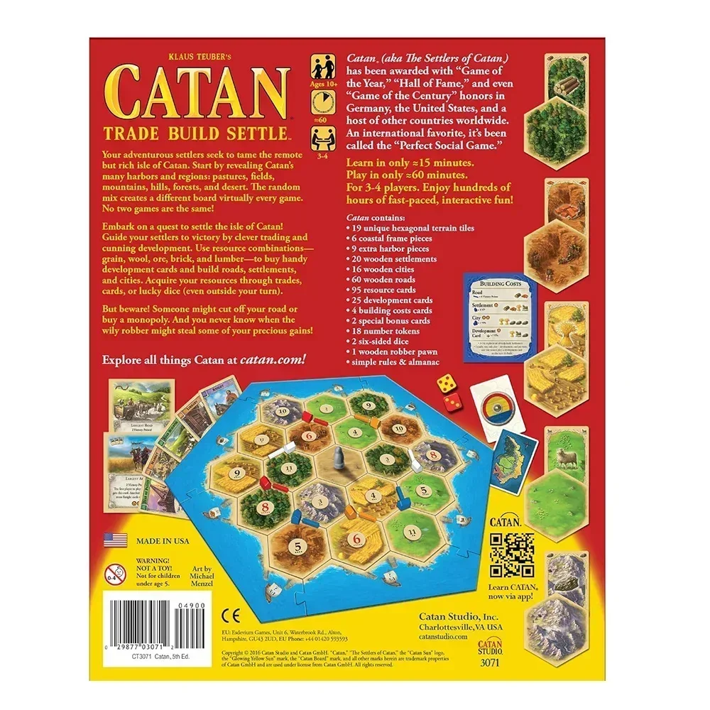 Jeu de société Catan, puzzle,  - Board Game Catan avis et prix